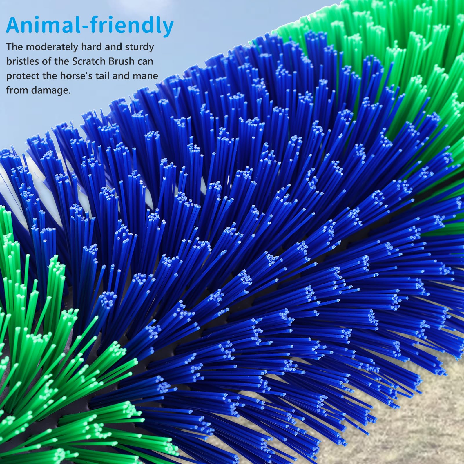 **Livestock Scratch Brushes for Horses, Cows, Sheep & Pigs – Heavy Duty Massage Grooming Brush with Screws – Relieve Itching & Stress – Perfect for Barns, Farms & Stables**