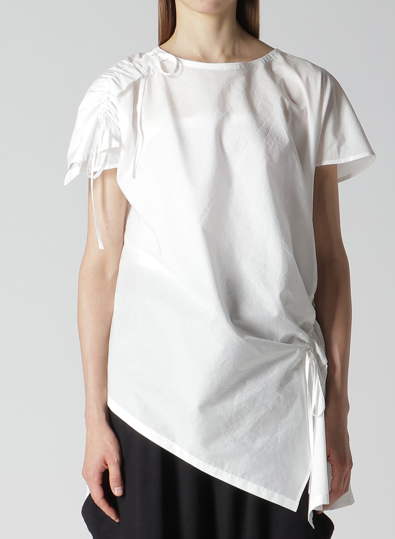 Soft Cotton Lawn Shirring Pullover Women's Casual Top | Breathable & Comfortable Summer Blouse for Outdoors, Beach, and Everyday Wear