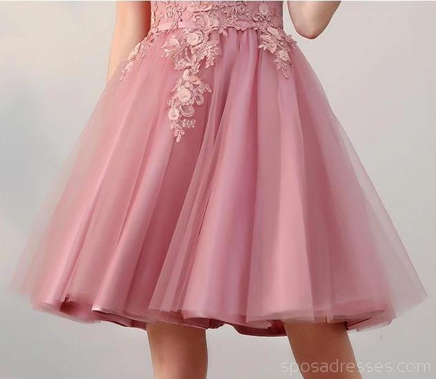 Elegant Off Shoulder Dusty Pink Homecoming Dress - Short Prom Dress for Women (Style CM742) | Perfect for Parties, Dances & Special Occasions