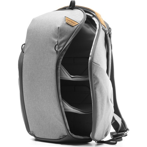 Peak Design Everyday Backpack 15L - Waterproof Camera Backpack with Zip Closure in Ash Gray - Perfect for Travel, Photography & Daily Commute