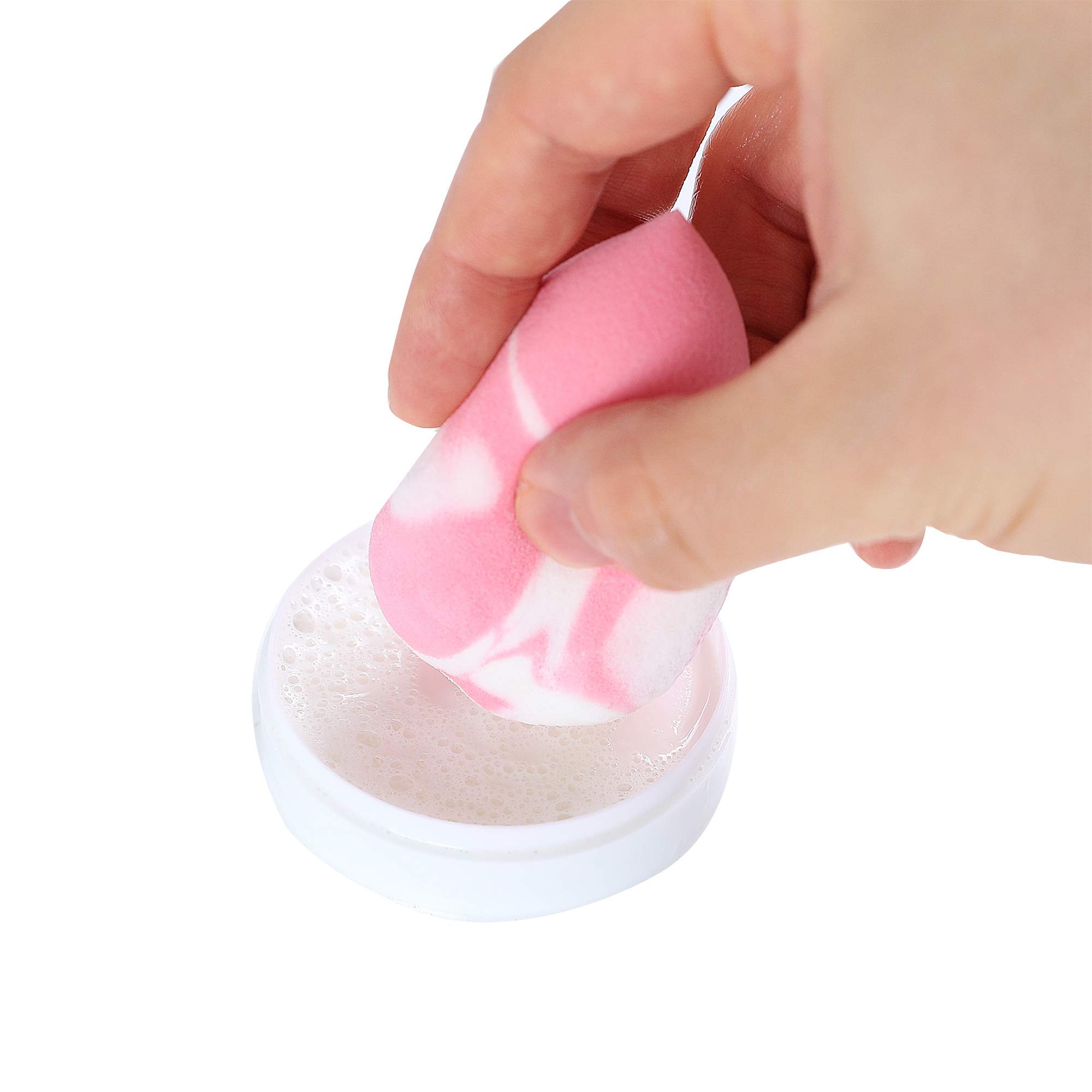 ANNE'S GIVERNY Liquid Foundation Makeup Brush with Solid Cleaner Soap - Professional Foundation Brush for Flawless Makeup Application & Easy Cleaning