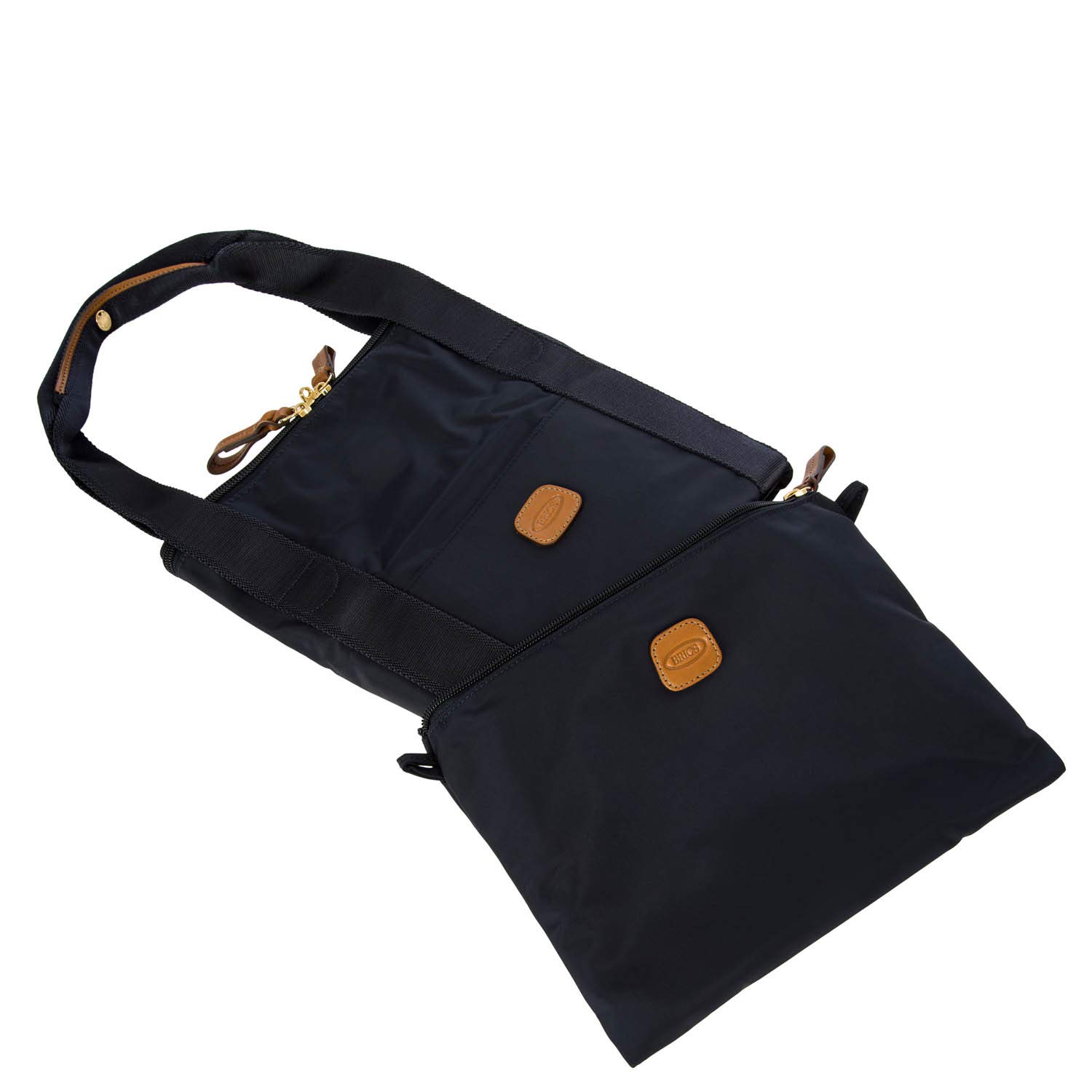 Bric's X-Bag X-Travel 2.0 Foldable Duffel Bag - 18 Inch Carry On Luggage & Overnight Travel Bag for Men Women - Navy Blue - Perfect for Gym, Weekend Trips & Airplane Cabin Use