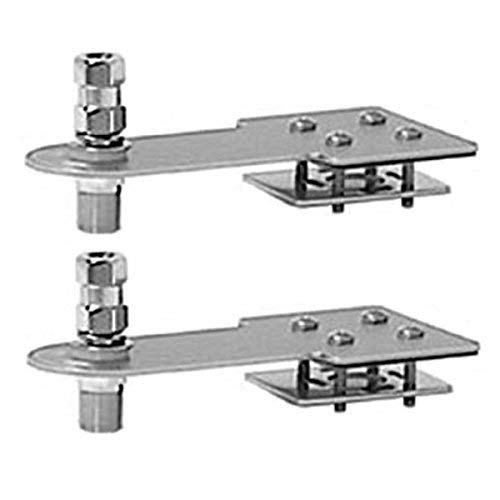 FireStik SS-194A CB Radio Antenna Mount - Set of 2 Flat Truck Bed Stake Hole Mounts for CB Radios | Heavy Duty Antenna Mounting Kit for Pickup Trucks & Off-Road Vehicles | Perfect for Long Distance Communication & Emergency Situations