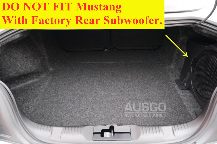 Ford Mustang Boot Liner (2015-2023) - Waterproof Trunk Organizer for Sedan & Convertible Models | Perfect for Road Trips, Grocery Storage & Car Organization
