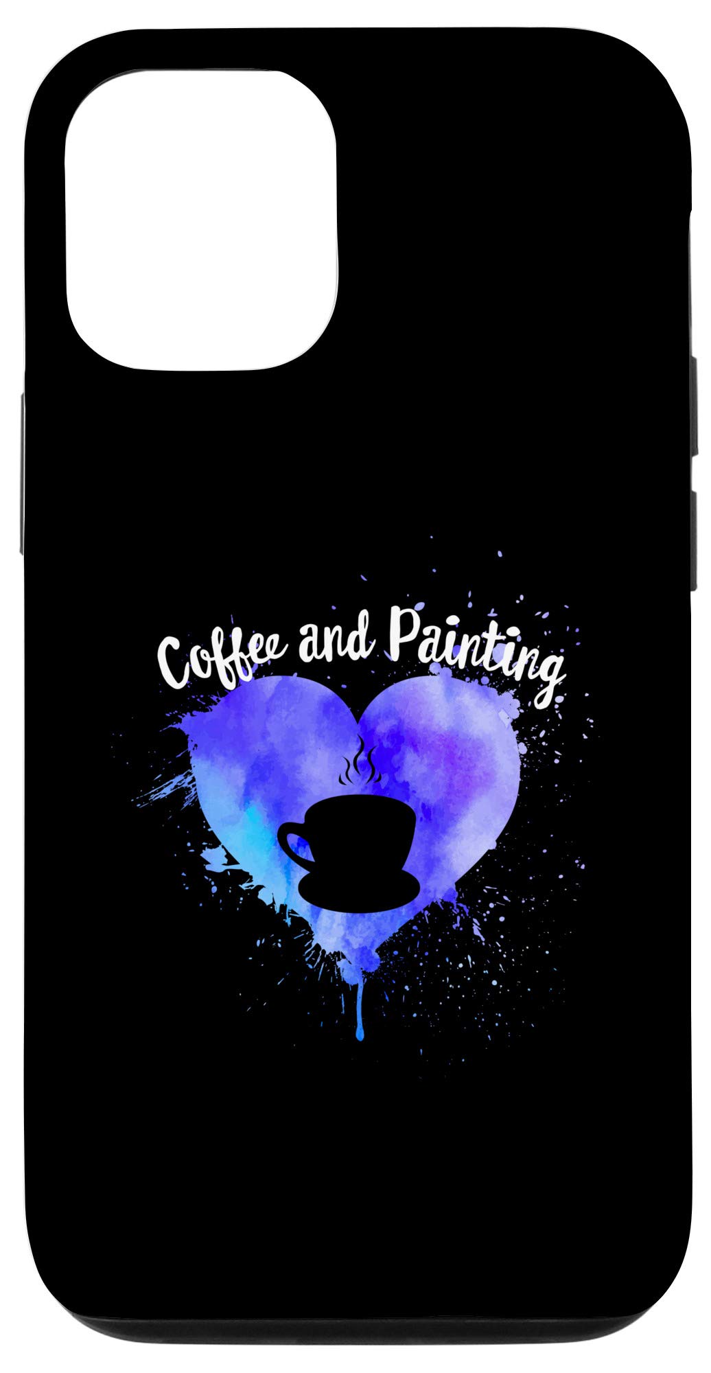 Premium iPhone 12/12 Pro Case for Artists - Coffee & Painting Themed Protective Cover for Women, Art Teachers & Creative Professionals | Perfect for Studio Work, Coffee Shops & Artistic Lifestyles