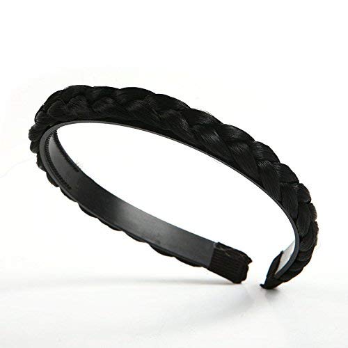 Non-Slip Wide Plastic Headbands with Teeth for Women & Girls - 3 Pack Black Hairbands for DIY Hair Accessories, Crafting & Styling - Perfect for Salons, Cosplay, Sports & Everyday Wear