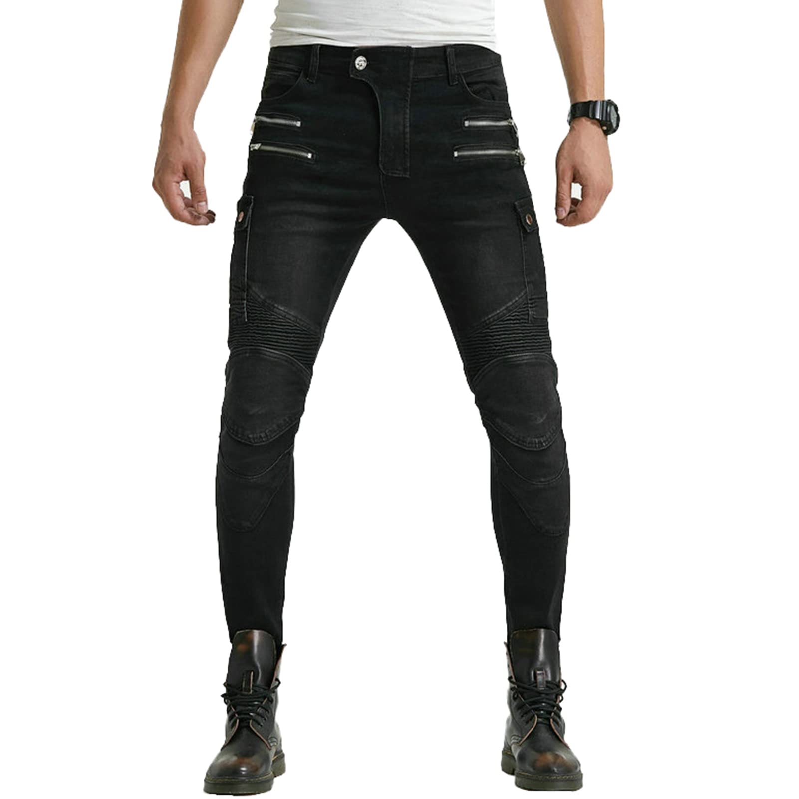**Men's Motorcycle Pants – Stretch Motocross Racing Trousers for Comfort & Safety – Ideal for Off-Road Biking, Commuting & Adventure Riding**
