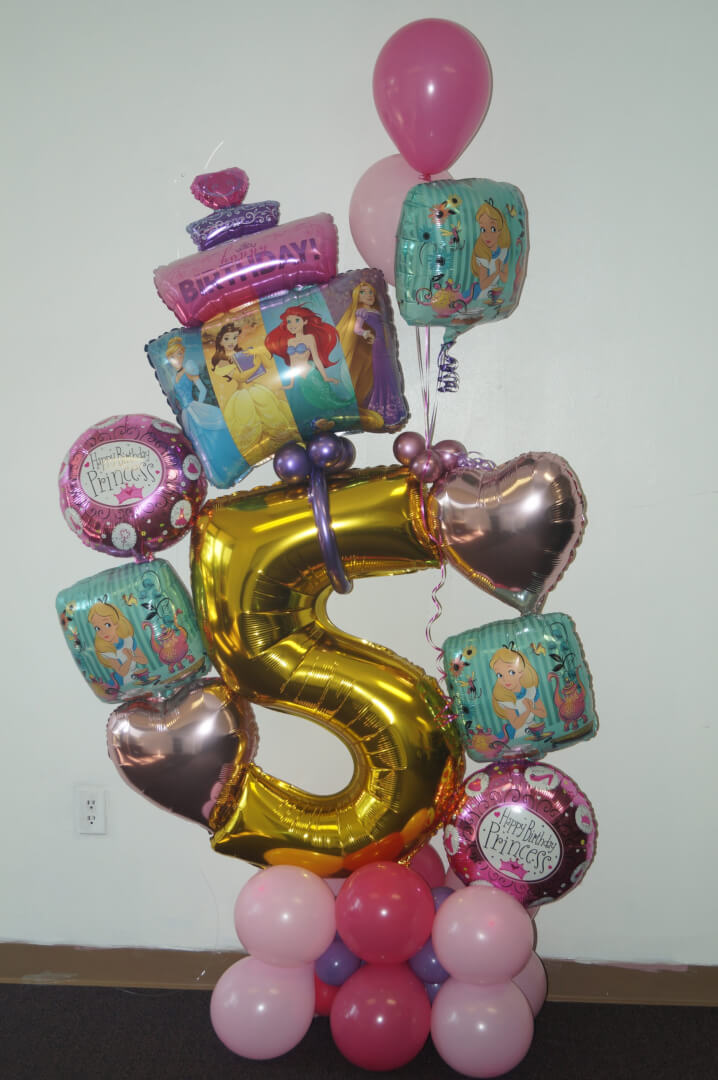 Princess Birthday Bouquet Ball - Elegant Floral Arrangement for Girls' Birthday Party Decorations | Perfect for Princess Themed Celebrations, Baby Showers & Special Occasions