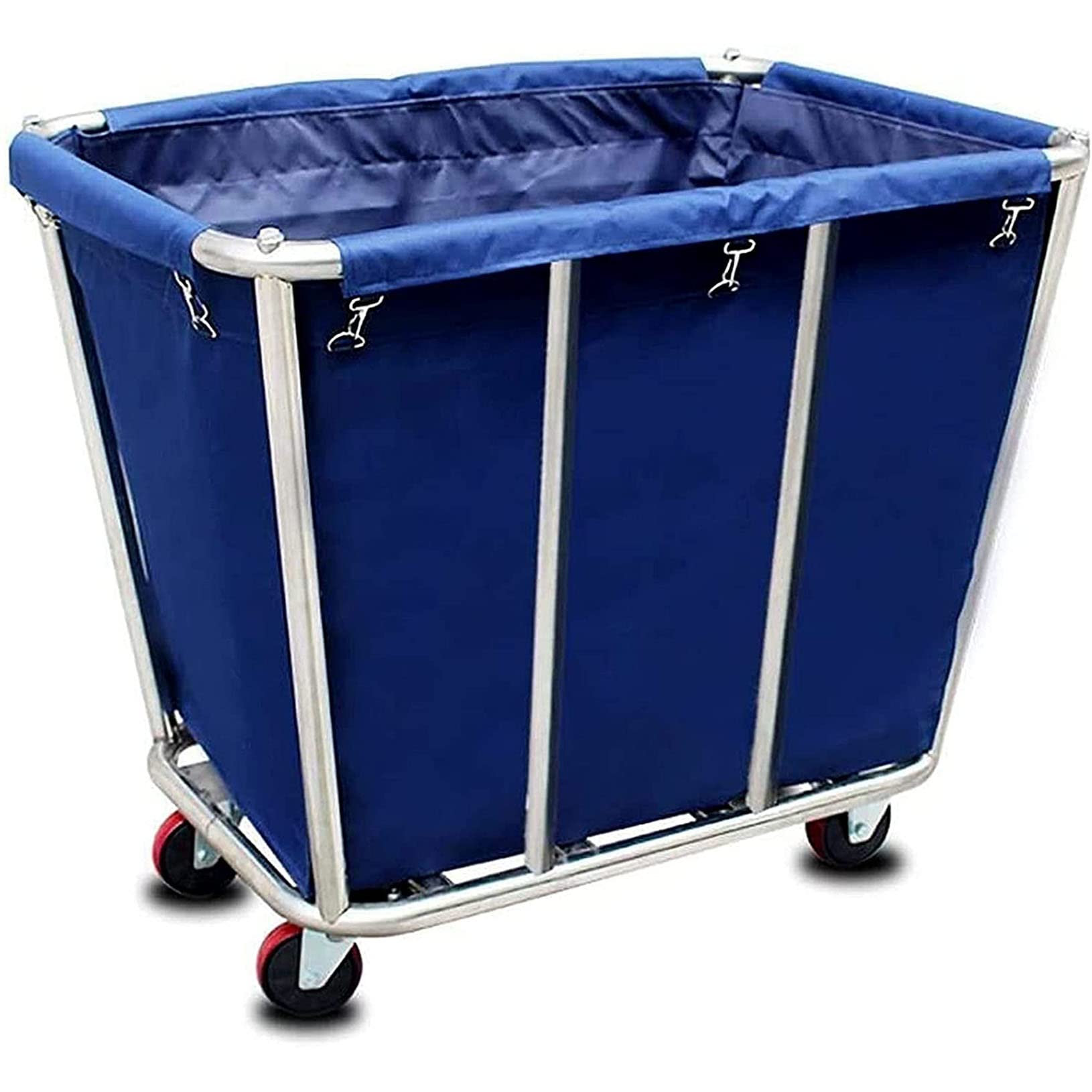 Commercial Laundry Cart - 10 Bushel (350L) Heavy Duty Rolling Laundry Hamper with 4