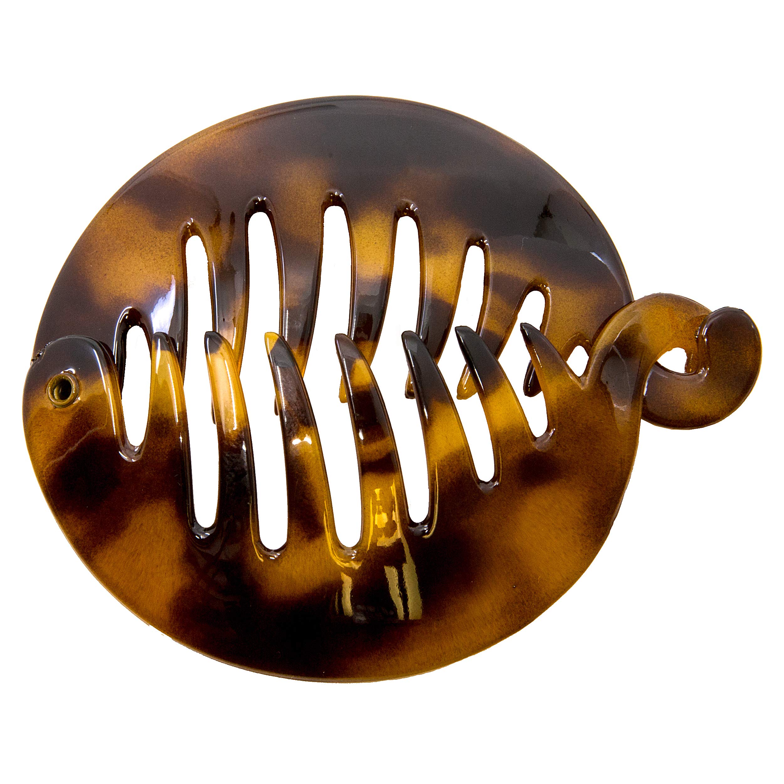 Camila Paris CP2879 3.25 Inch French Banana Clip Hair Comb - Round Ponytail Holder for Women | Volume & Thick Hair Styling Accessory | Made in France | Perfect for Work, Parties & Everyday Hairstyles