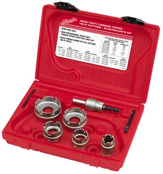 Milwaukee Carbide-Tipped Hole Saw Set (5-Piece) - 7/8