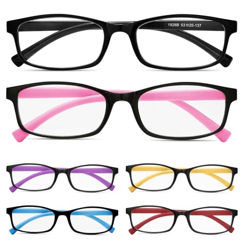 Black Frames With Colorful Temples