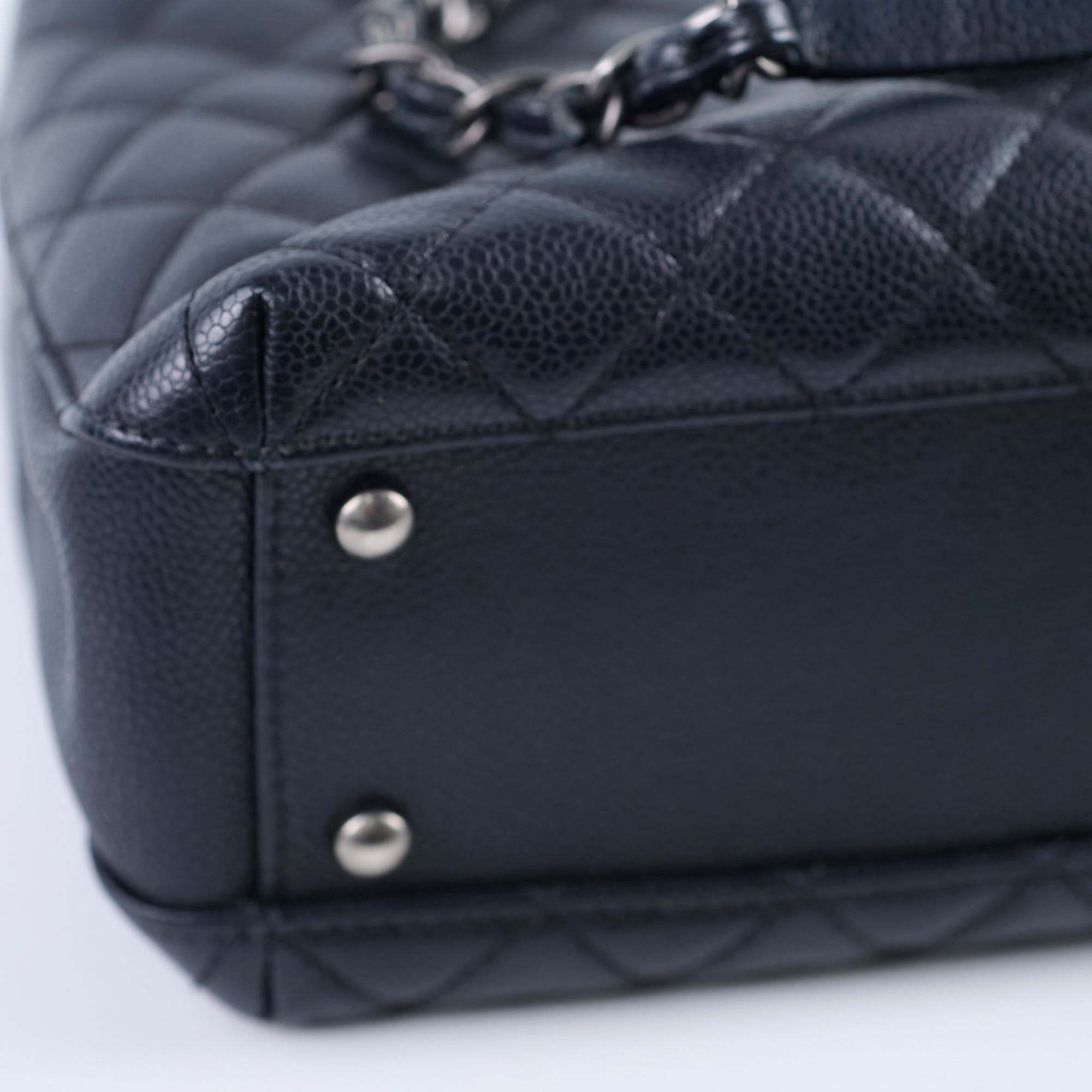 Chanel Caviar Leather City Shopping Tote Bag - Black (2023 Collection) | Luxury Designer Handbag for Women, Work & Travel
