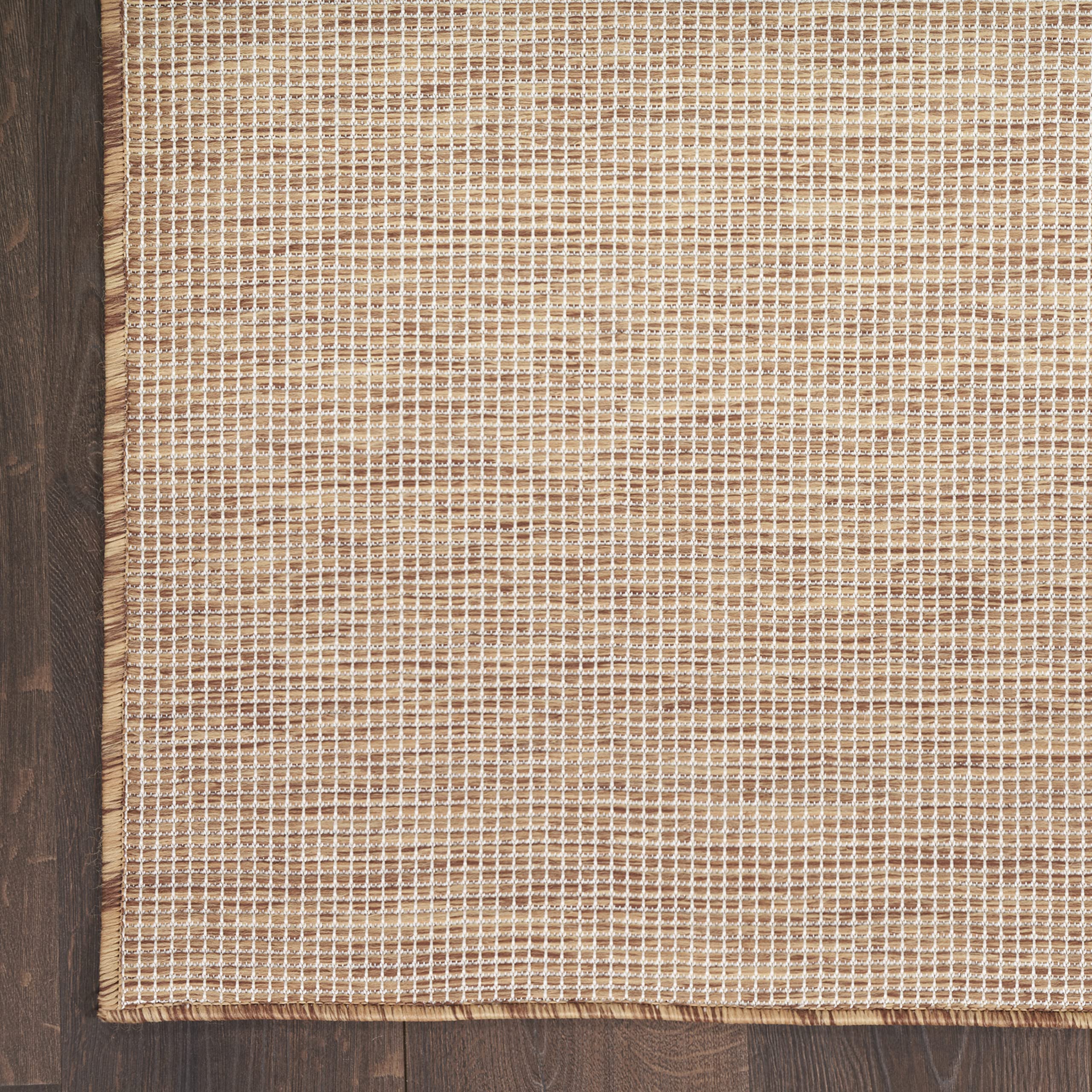 Nourison Positano 8' x 10' Indoor/Outdoor Jute Area Rug - Easy to Clean, Non-Shedding, Durable for Bedroom, Living Room, Dining Room, Backyard, Deck & Patio - Perfect for Home Decor, Outdoor Entertaining & High-Traffic Areas
