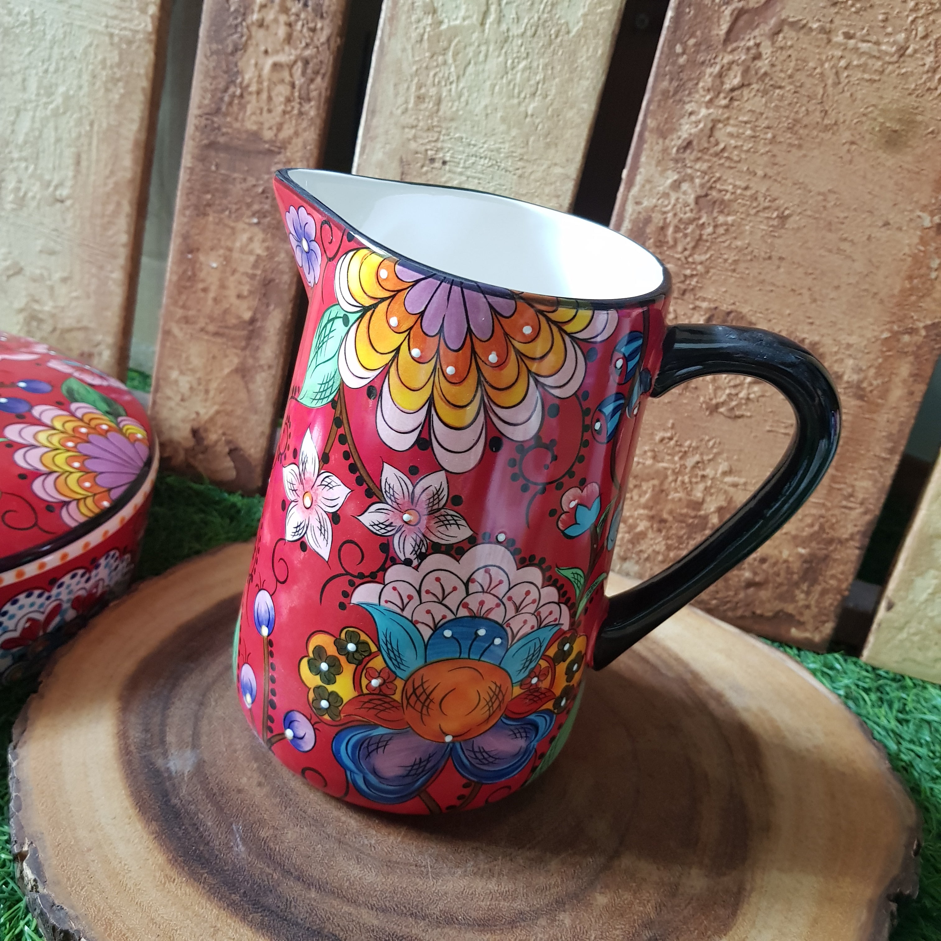 Vibrant Colorful Glass Pitchers - 50% Off Clearance Sale - Perfect for Iced Tea, Lemonade & Summer Beverages