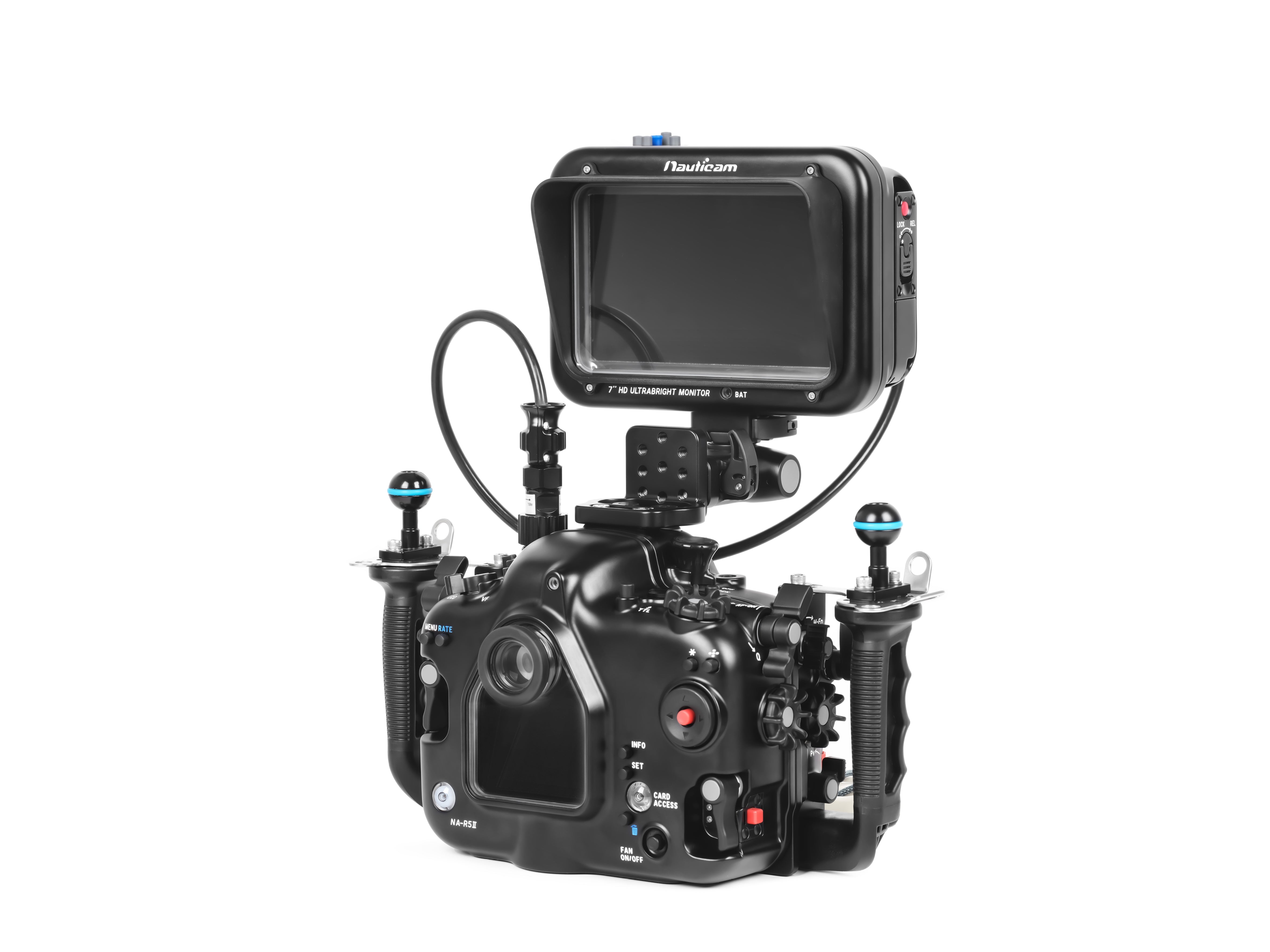 Nauticam 7'' T7 HD UltraBright Underwater Video Monitor - HDMI 1.4 Input for Scuba Diving & Marine Exploration (Cables Not Included) - Perfect for Underwater Filmmaking & Professional Diving Photography