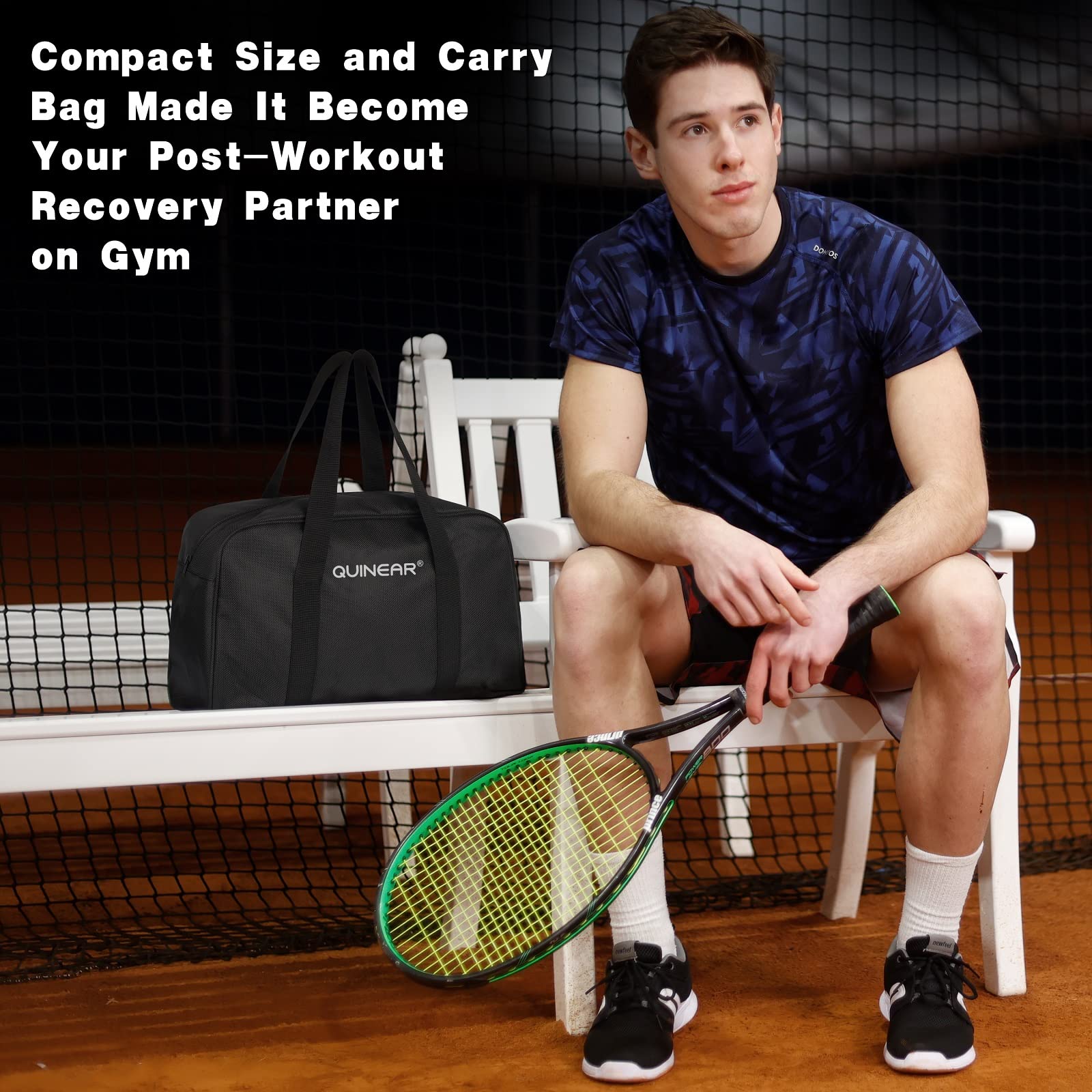 QUINEAR Sequential Air Compression Therapy System - Leg & Foot Recovery Boots for Improved Circulation, Muscle Relaxation & Pain Relief - Ideal for Athletes, Post-Workout Recovery & Circulation Therapy