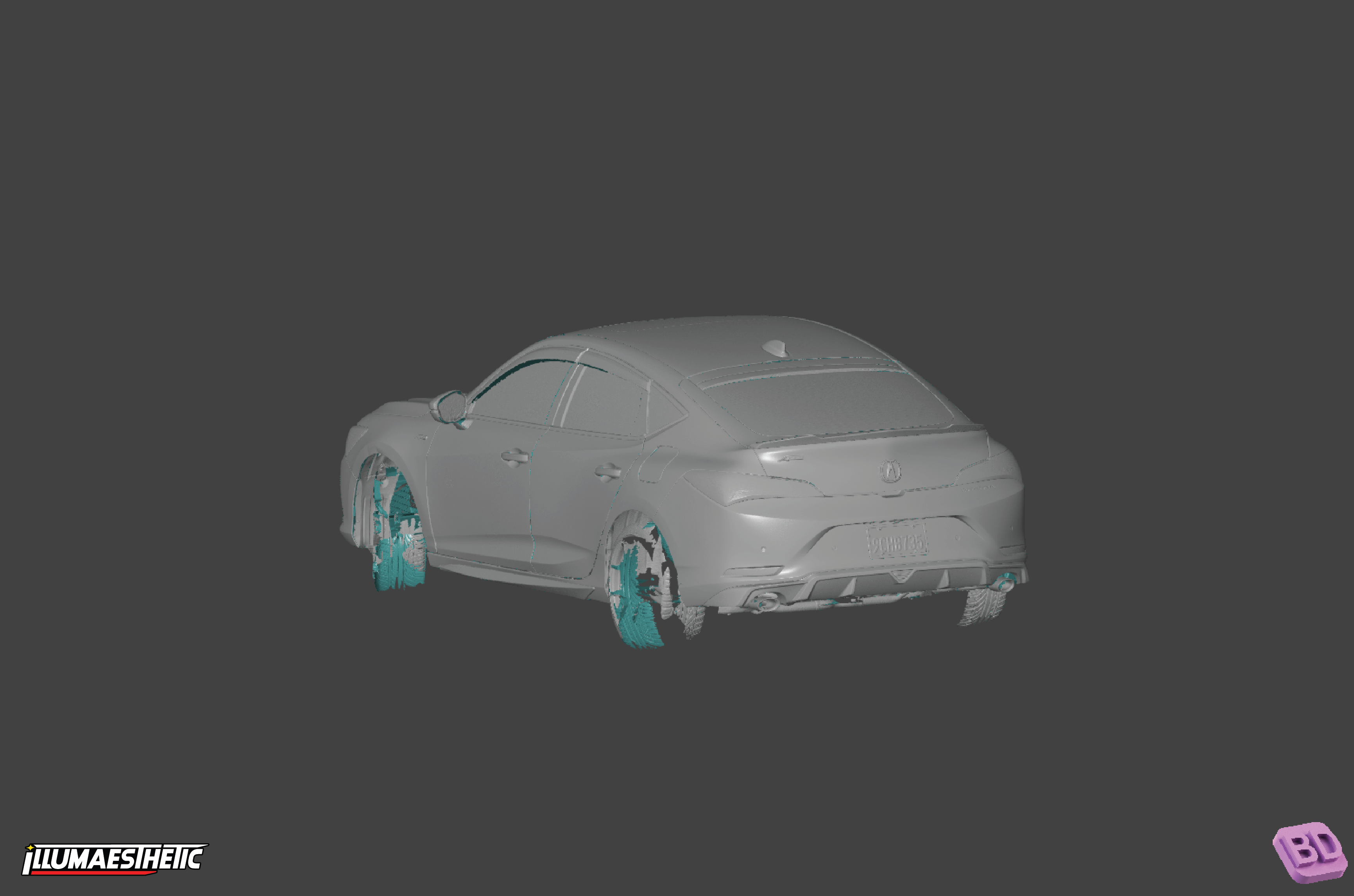 Acura Integra (DE4) 3D Scan Model Kit - Compatible with 2021+ Models | Perfect for Car Enthusiasts & DIY Projects