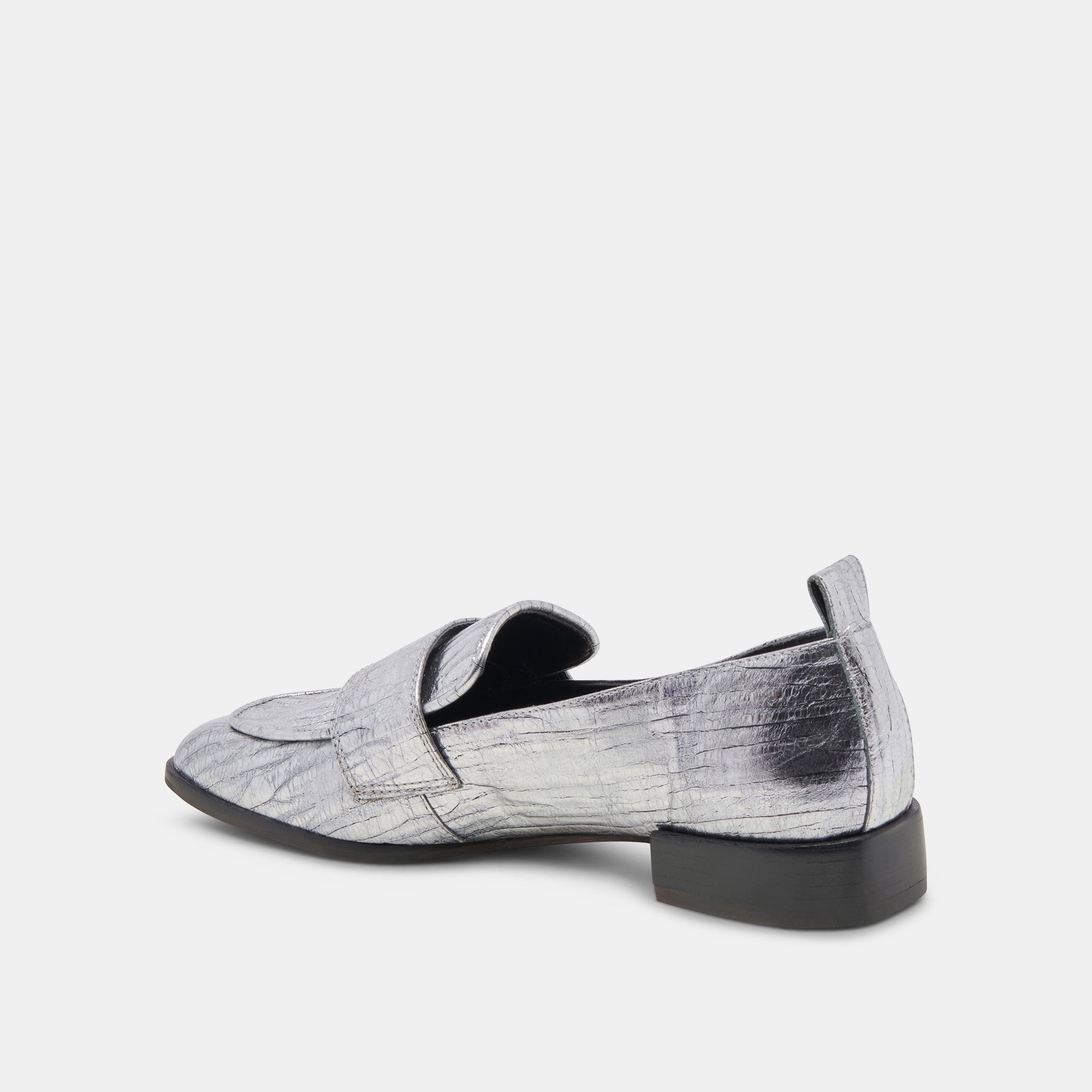 NYGEL Men's Leather Loafers in Graphite Metallic - Stylish & Comfortable Slip-On Shoes for Business Casual & Office Wear