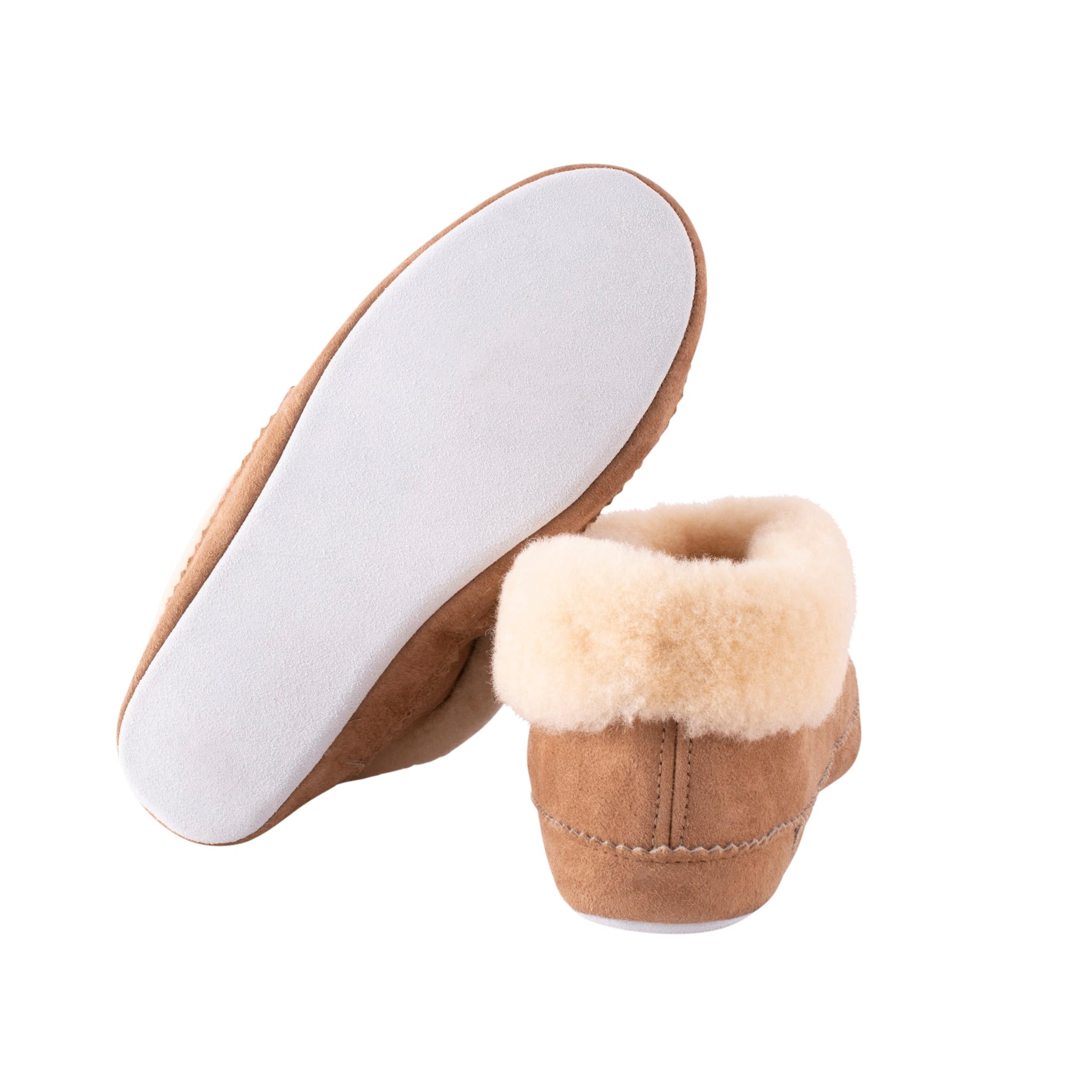 Shepherd of Sweden Emmy Sheepskin Slippers for Women - 100% Genuine Sheepskin - Ultra Soft & Warm Winter House Shoes - Cozy Indoor/Outdoor Slippers for Relaxing at Home, Lounging & Cold Weather Comfort