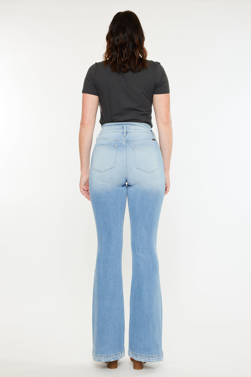 Blairen Ultra High Rise Flare Jeans for Women - Curvy Fit Stretch Denim Pants, Comfortable & Flattering Bootcut Jeans for Casual Wear and Night Out