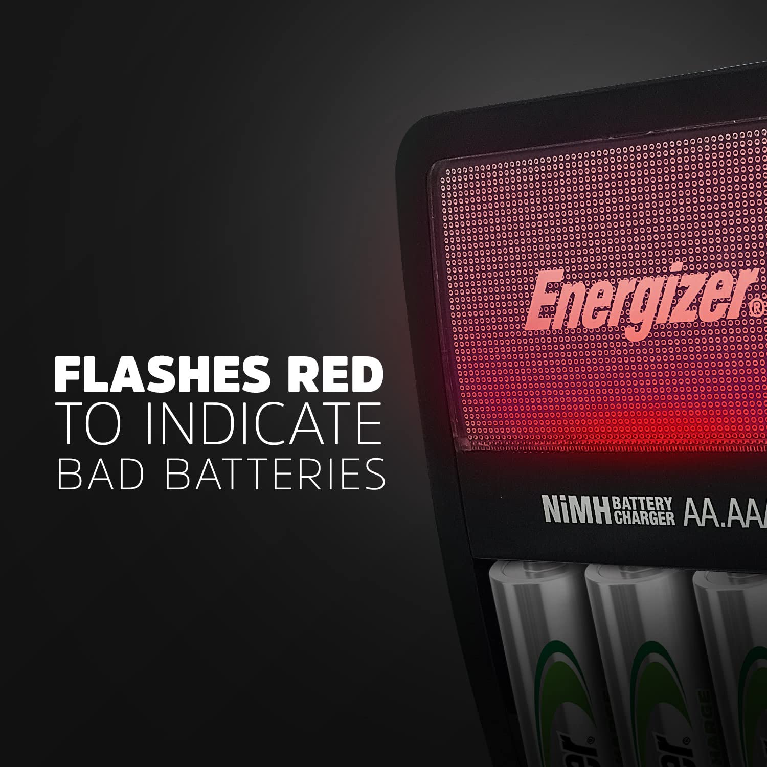 Energizer Recharge Value Charger for NiMH AA AAA Batteries - Fast Charging Station for Digital Cameras, Game Controllers & Wireless Devices