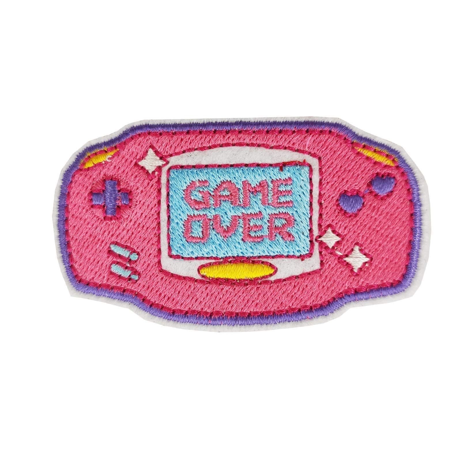 Funny Video Game Controller Iron-On Patch - Cute Embroidered DIY Patches for Jackets, Hats & Backpacks - Perfect for Gamers & Cosplay Costumes