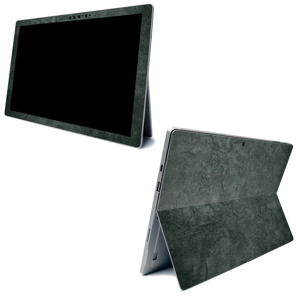 Premium Carbon Fiber Skin for Microsoft Surface Pro 7 - Green Stone Textured Protective Cover | Durable USA-Made Vinyl Wrap | Easy Application & Removal | Perfect for Work, Travel & School Use