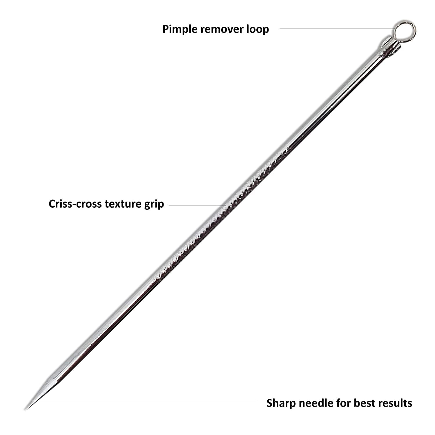 2 Pack Blackhead Remover & Pimple Popper Tool Kit - Stainless Steel Blemish Extractor for Whitehead & Blackhead Removal - Includes 3 Eyebrow Razors - Safe Acne Treatment for Face & Nose - Perfect for Home Skincare & Travel