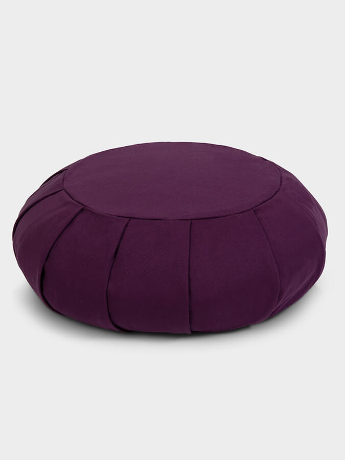 Organic Buckwheat Zafu Meditation Cushion - Round Yoga Pillow for Comfortable Seating, Posture Support & Zen Practice - Perfect for Home, Studio & Meditation Spaces