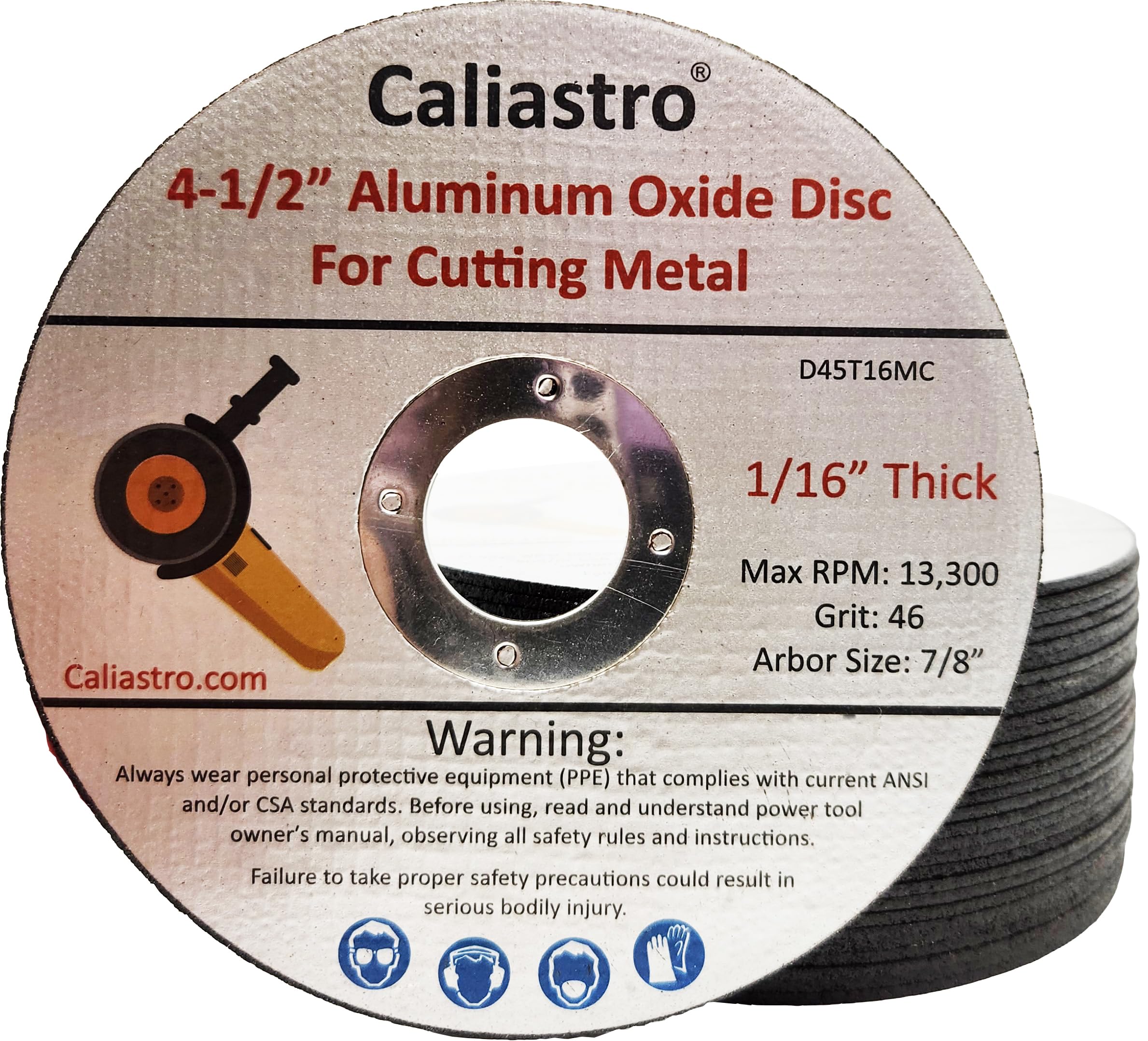 4 1/2 Inch Metal Cutting Wheels for Angle Grinder - 50 Pack Ultra Thin Cut-Off Discs for Stainless Steel & Metal - Perfect for DIY Projects, Metal Fabrication & Construction Work
