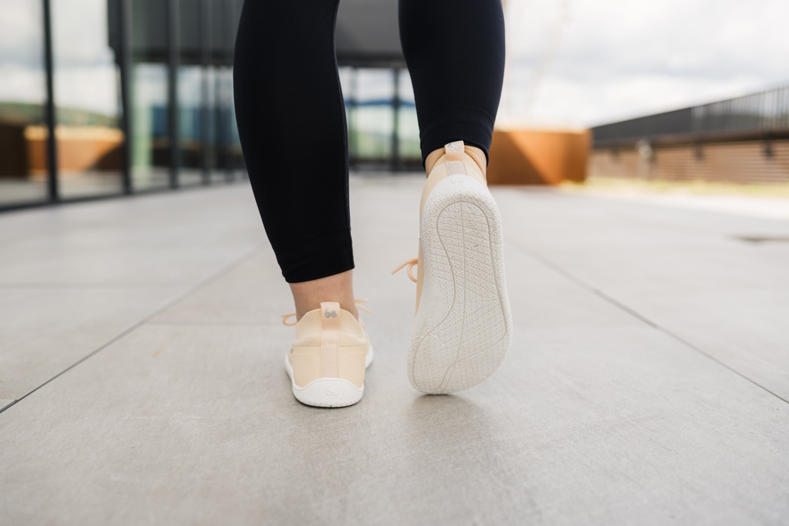 Barefoot Sneakers for Women - Be Lenka Swift Minimalist Shoes | Lightweight & Flexible | Beige Cream | Perfect for Running, Walking & Gym Workouts