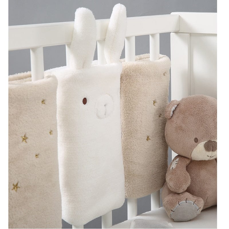 Soft and Safe Baby Cot Bumper with Cute Llama Design - Breathable Mesh for Nursery Crib - Perfect for Newborns and Toddlers (Pink, Blue, Gray) - Ideal for Nursery Decor and Safe Sleep Environment