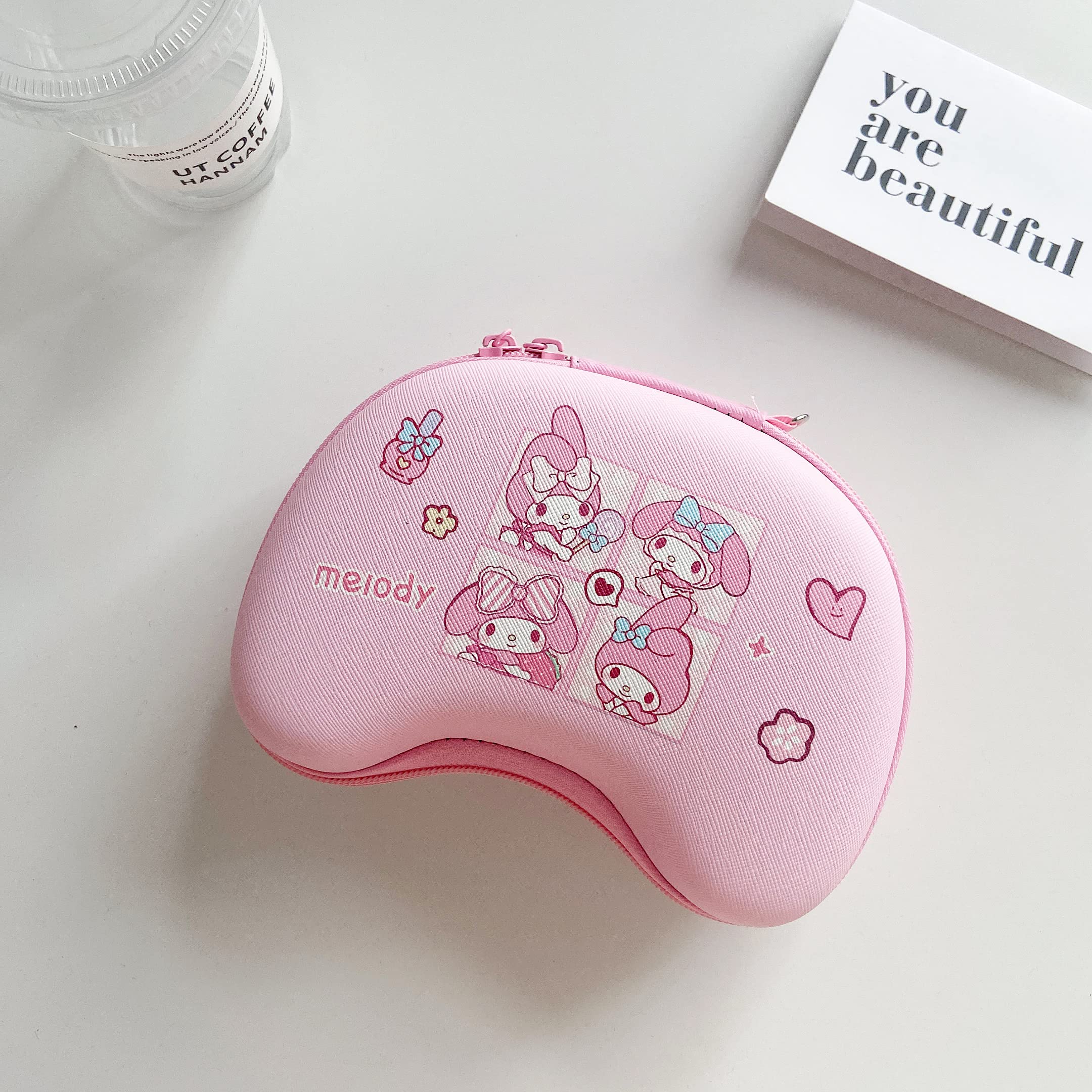 Premium Travel Case for PS5, PS4, Switch Pro, Switch OLED & Xbox Controllers - Durable Hard Shell Protective Cover with Cute Rabbit Design | Perfect for Gaming On-The-Go, Travel Protection & Controller Storage