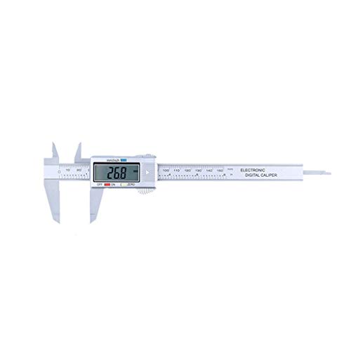 Digital Caliper 150mm LCD Micrometer - Precision Measuring Tool for Woodworking & Metalworking (Silver)