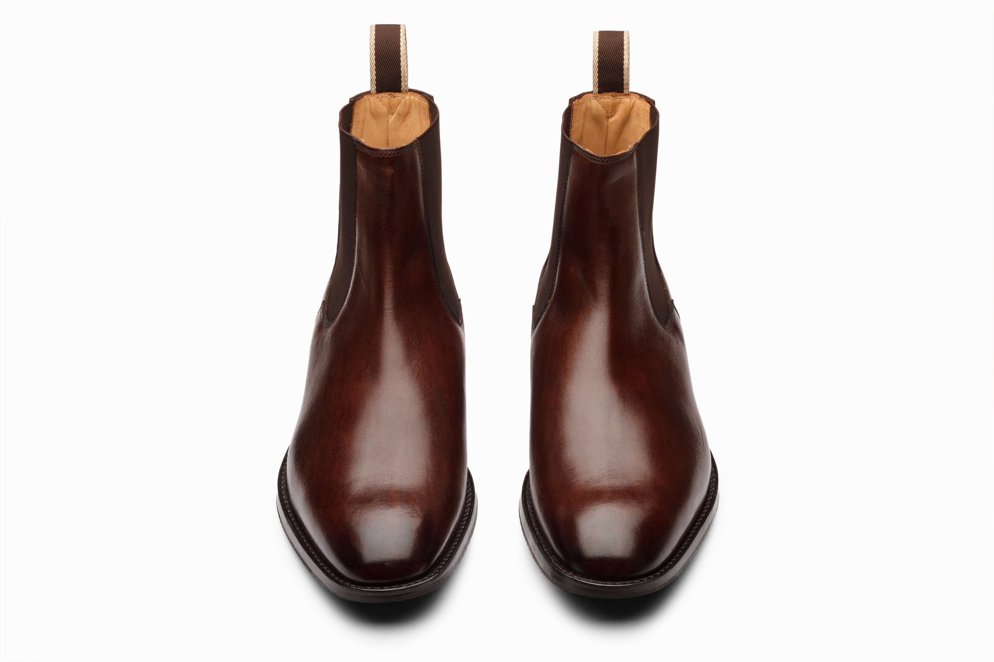 Men's Chelsea Boots Dark Brown Leather Ankle Boots - Comfortable & Stylish for Casual, Work & Outdoor Wear