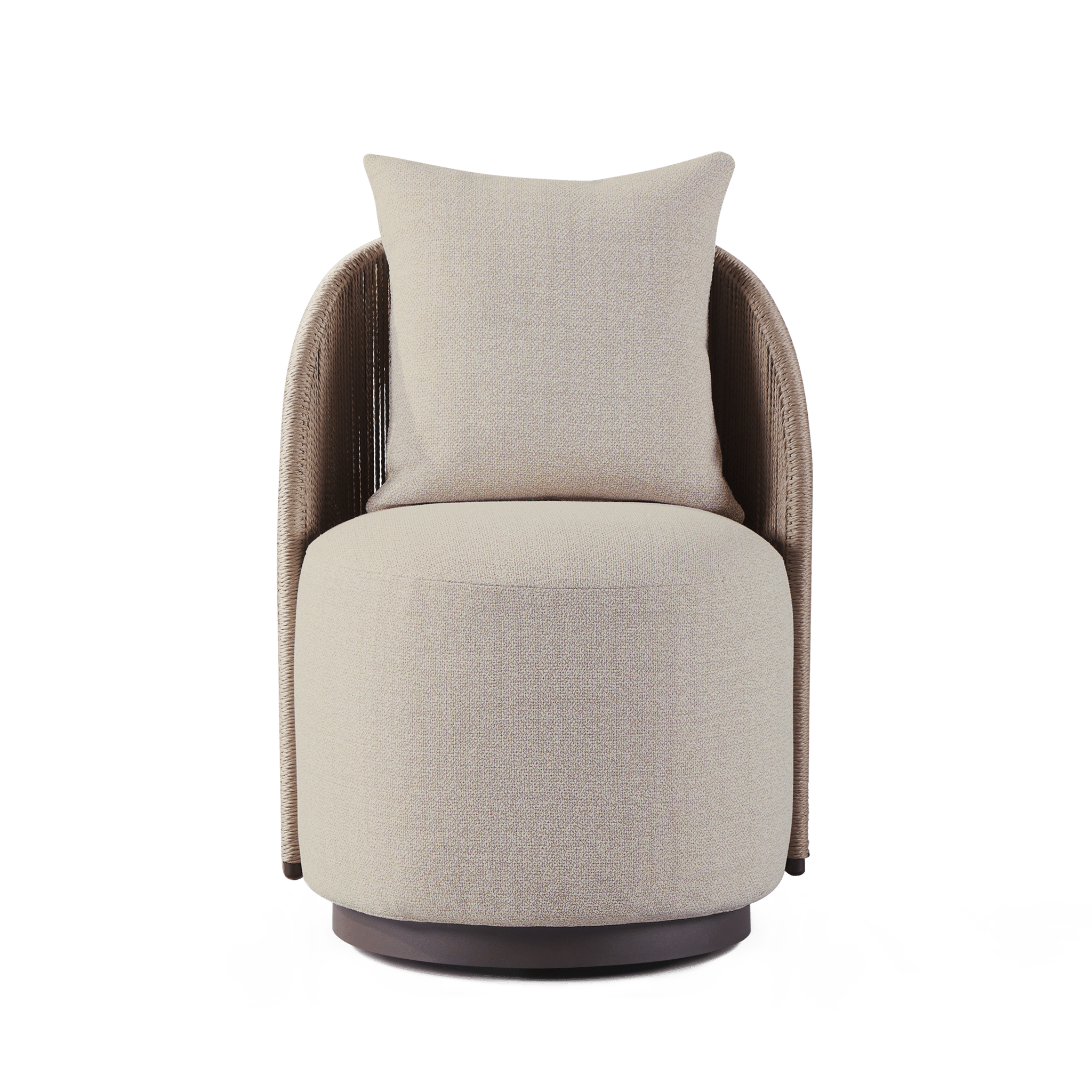 Milan Swivel Dining Chair - Modern Upholstered Kitchen Counter Stool with 360° Rotation - Perfect for Dining Room, Kitchen Island, Bar & Breakfast Nook