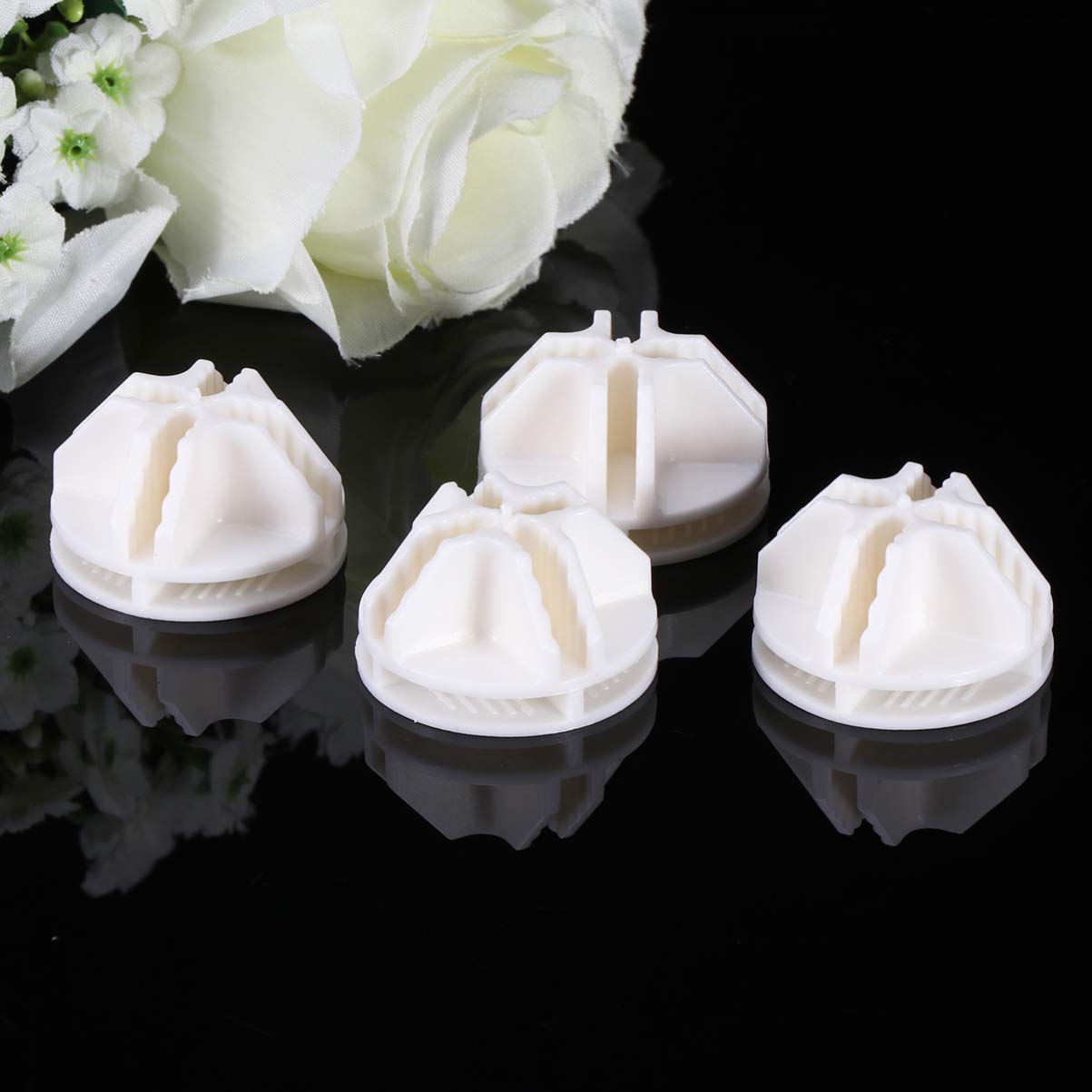 DOITOOL 20-Pack White Plastic Wire Cube Connectors for Modular Storage Shelves, Closet Organizers, DIY Grid Systems | Perfect for Home, Office, Garage & Craft Room Organization