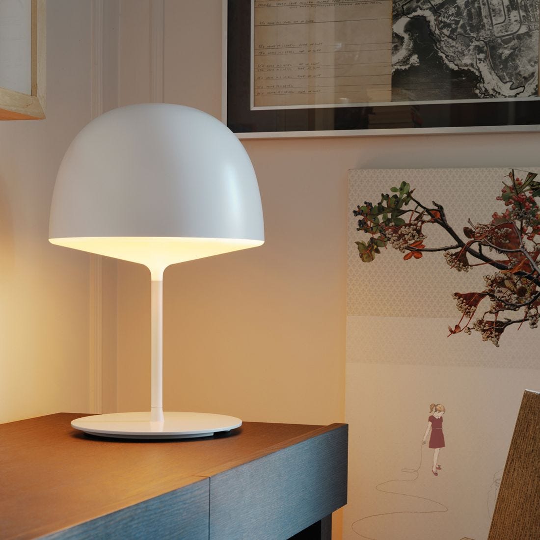 Modern CHESHIRE Table Lamp - Adjustable LED Desk Light with USB Port for Home Office, Bedroom & Living Room - Perfect for Reading, Working & Decor