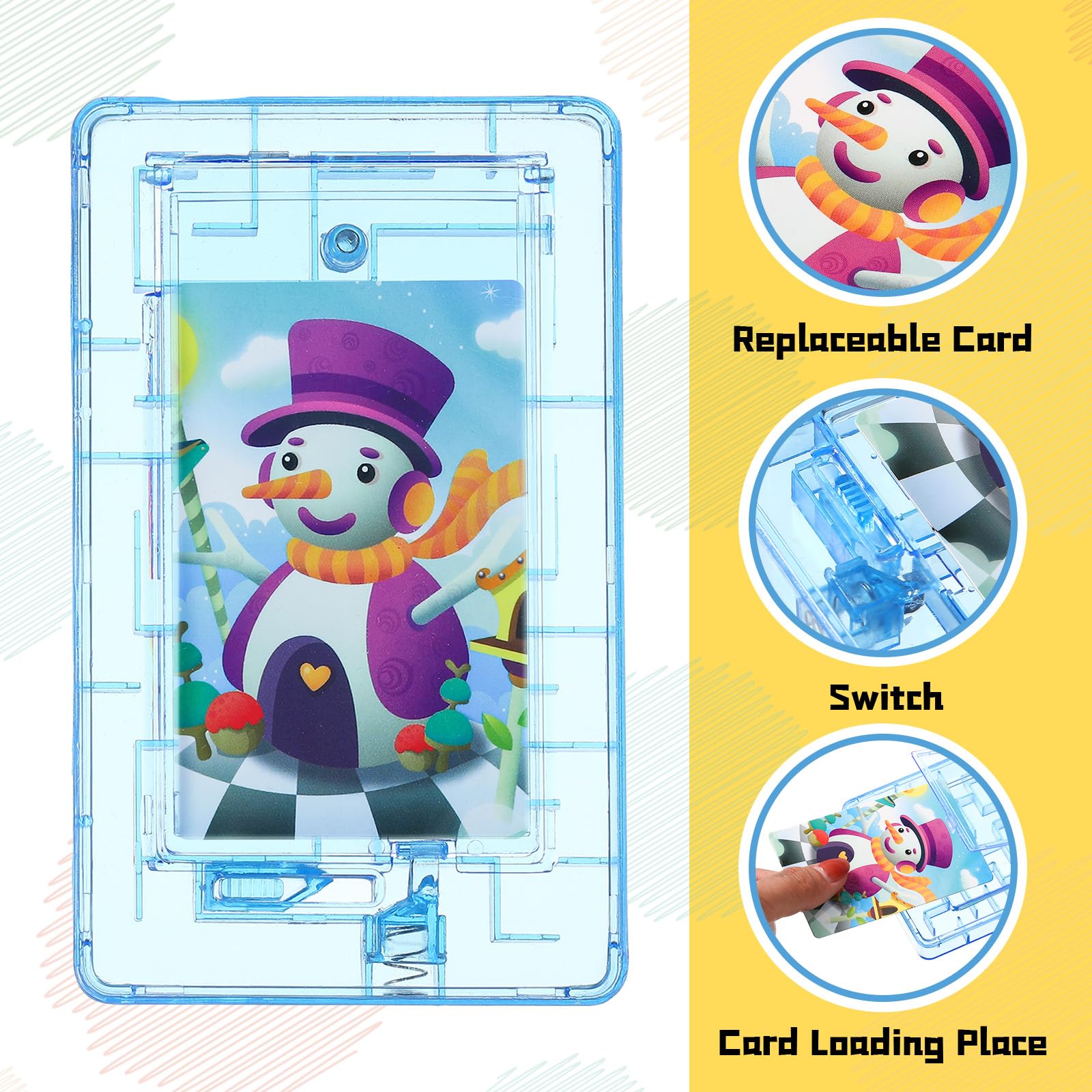 HyDren 5 Pack Maze Puzzle Gift Card Box - Plastic Money Holder Game for Birthday, Anniversary & Holiday Gifts - Fun Brain Teaser for Kids & Adults