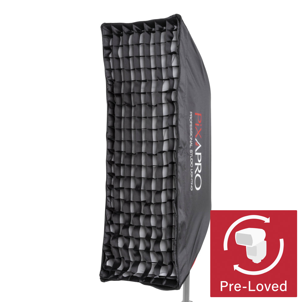 QuickBox3090 II 30x90cm (1x3ft) Strip Speedlite Softbox with Round Head Bracket - Perfect for Portrait, Product & Studio Photography Lighting