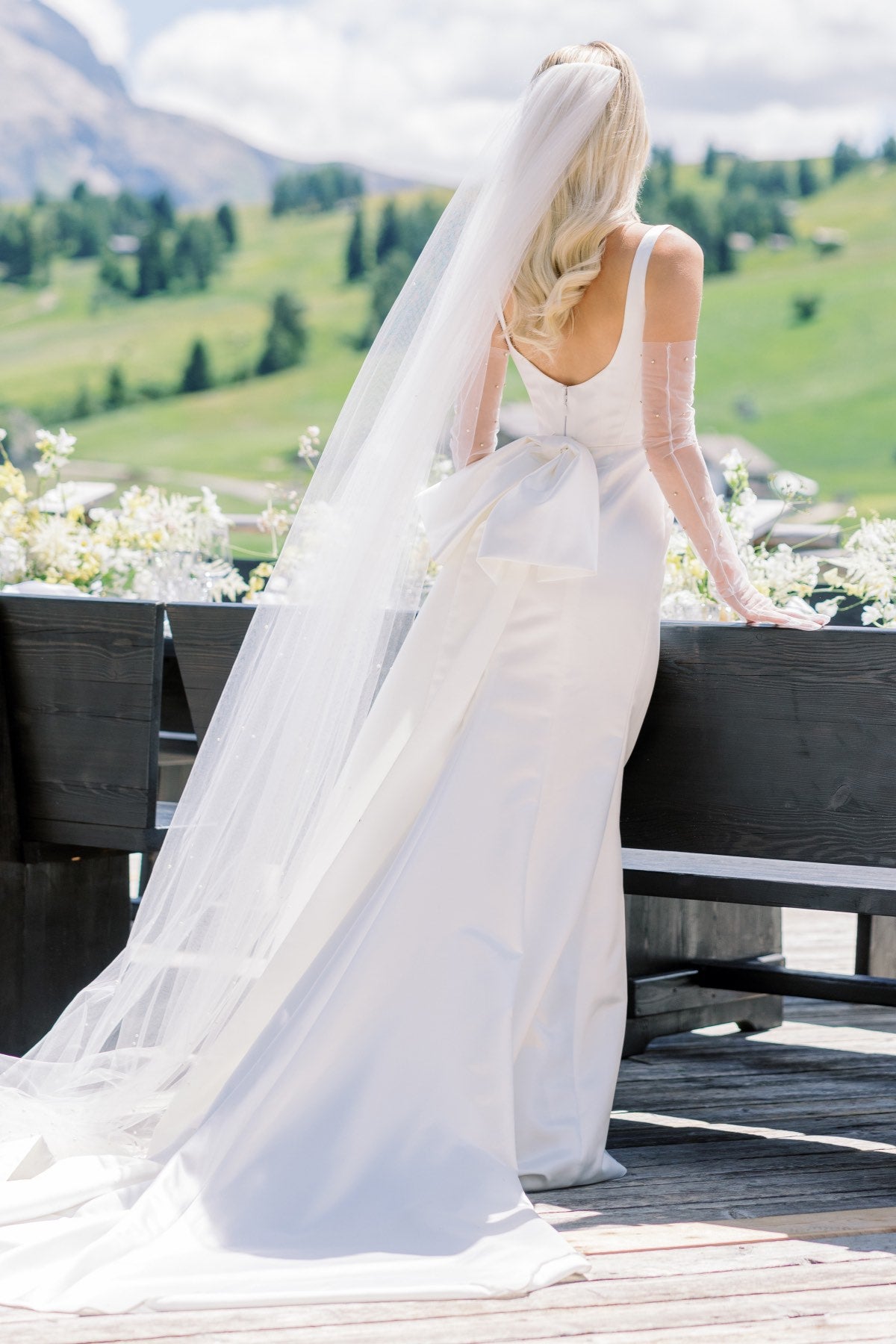 Wtoo Lourdes Laurie Wedding Gown - Elegant A-Line Bridal Dress with Lace Details | Perfect for Beach Weddings, Vow Renewals & Formal Ceremonies