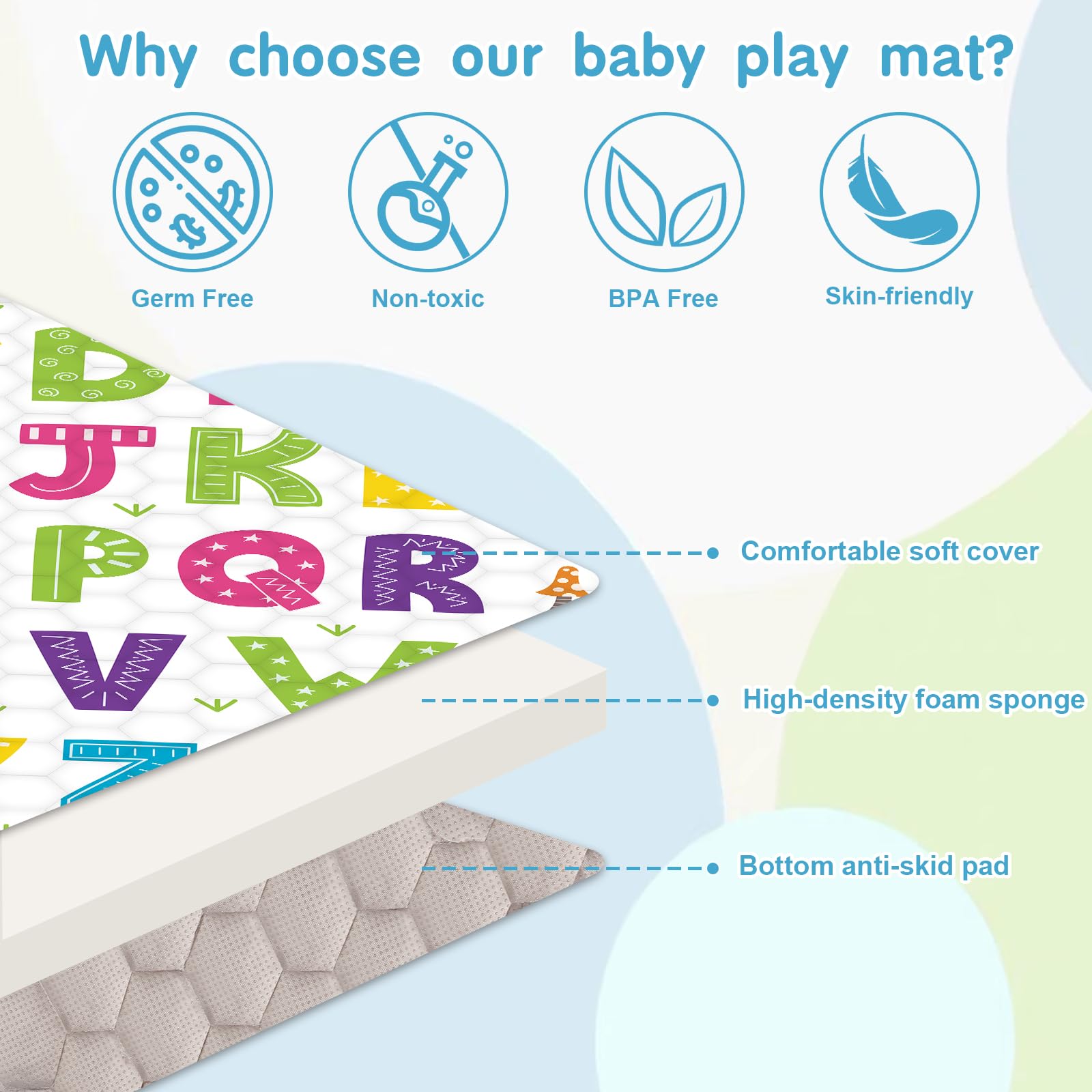 **VZO Baby Play Mat - Extra Thick 50