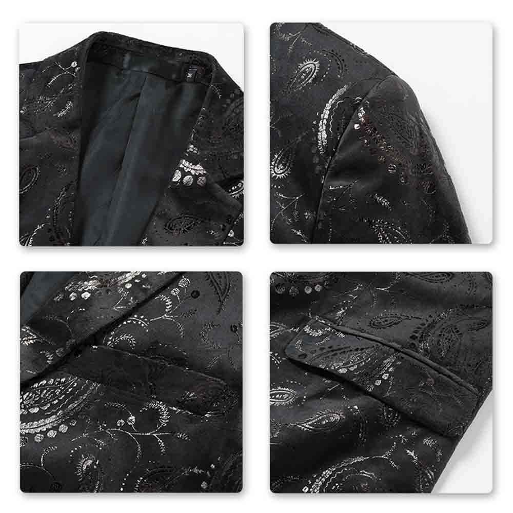 Elegant Black Floral Blazer Dress for Women - Office Wear, Cocktail Party & Formal Occasions
