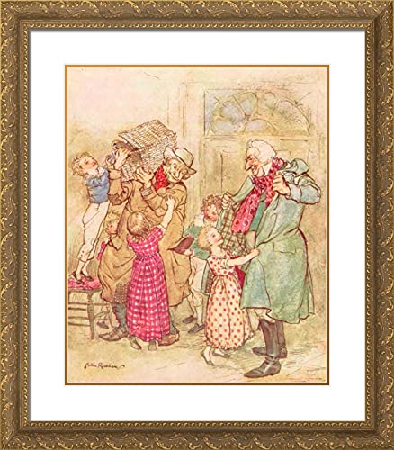 Gold Ornate Wood Frame with Double Matting