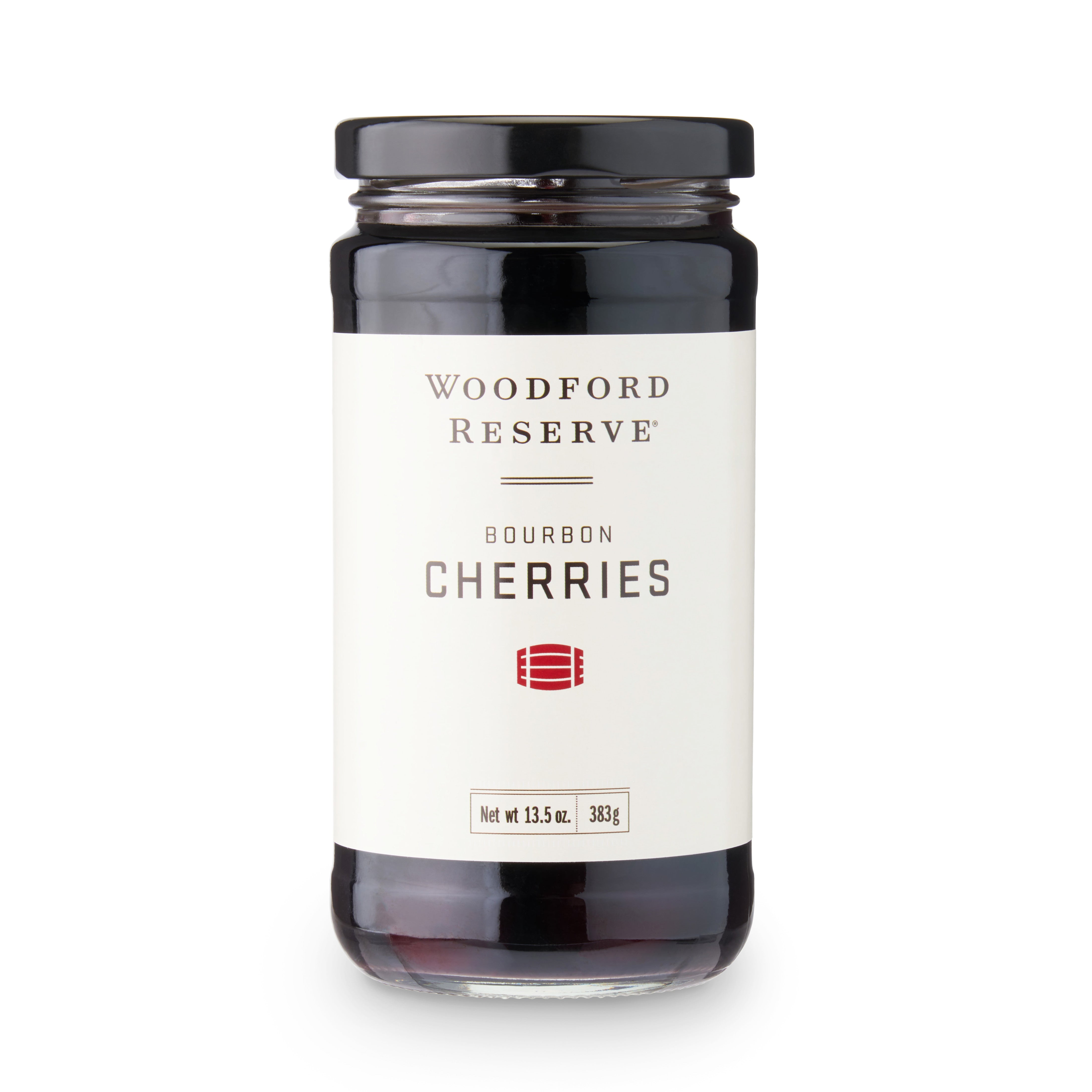 Woodford Reserve Bourbon Cherries 13.5 oz - Premium Whiskey Infused Cherries for Cocktails, Desserts & Gift Giving - Perfect for Old Fashioned, Manhattan & Whiskey Sour Drinks