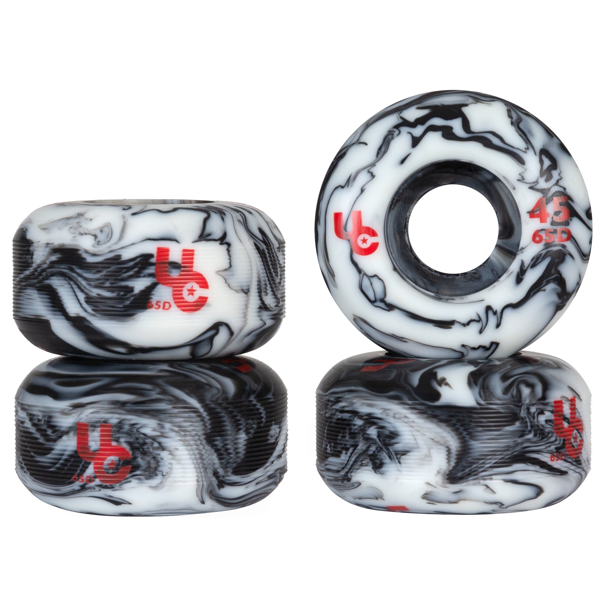 UC Anti-Rocker 45 Skateboard Wheels - High-Performance 45mm Wheels for Smooth Rides - Perfect for Street Skating, Park Tricks, and Longboard Cruising