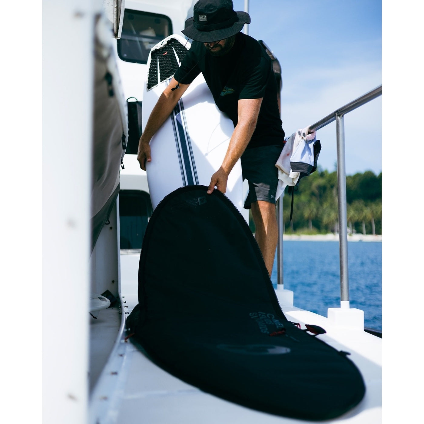 Channel Islands Everyday Hybrid Specialty Surf Bag - Waterproof & Durable for Surfing, Beach & Travel - Black