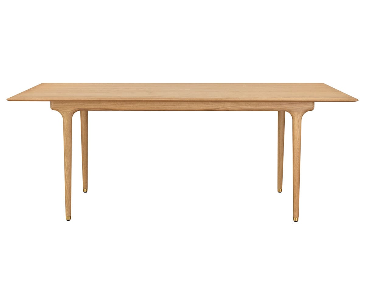 Hendrick White Oak Dining Table - Modern Farmhouse Style for Kitchen, Dining Room & Home Decor