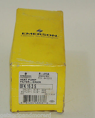 Emerson BFK 16 3S Heat Pump Filter Dryer - New Old Stock Replacement Part for HVAC & Refrigeration Systems - Perfect for AC Units, Commercial Coolers & Industrial Cooling Equipment